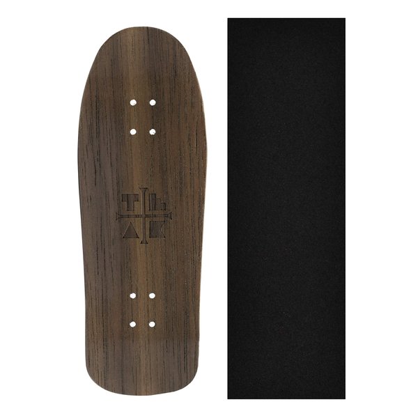 Wooden Fingerboard Carlsbad Cruiser Deck, The Swanson - 34mm x 100mm - Handmade, Pro Shape & Size - Five Plies Wood Veneer - Includes Prolific Foam Tape - Teak Tuning