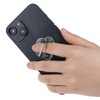 2Pcs Transparent Phone Ring Grips Clear Finger Kickstand Cell Phone Ring Holder 360 Degree Rotation Flower Finger Ring Grip Glitter Cell Phone Finger Holder for Mobile Phones Cases
