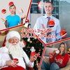 Civaner 3 Pcs Christmas Juggling Balls for Beginners 2.5 Inch Santa Claus Juggling Balls Xmas Circus Balls Soft Easy Juggle Balls for Adults, Easy to Grip