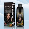 CSFDXD Instant Black Hair Dye Shampoo 3 in 1,Black Hair Shampoo Hair Color Shampoo for Gray Hair Coverage, Herbal Black Hair Dye for Men & Women Colors in 10-15 Minutes 500ml
