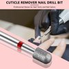 C12rtive Nail Drill Bit,Cylinder Diamond Carbide Cuticle Remover Bit,3/32" Shank,Professional Diamond Carbide Nail Drill Bit for Acrylic Gel Nails,Home Salon & DIY(Fine)