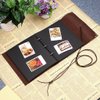 OwnMy DIY Photo Album Scrapbook PU Leather Adventure Photo Book with Corner Stickers Gifted Box - Perfect Baby Memory Book Birthday Wedding Anniversary Christmas Gift (Brown)