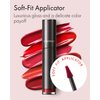 VIDIVICI Millennial Tint Glit - Transfer Proof Moisture Korean Lip Tint with Long-Lasting Color, Lightweight Water Jelly Texture, Hydrating & Smudge-Free Lip Stain, 0.13oz (02 RED TO GO)