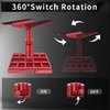 GLOBACT Multifunctional RC Car Stand RC Work Stand RC Repair Stand 360° Switch Rotation 5 Levels Height Lift or Lower with Screw Base for 1/8 1/10 1/12 1/16 1/18 RC Car Truck Crawler (Red)