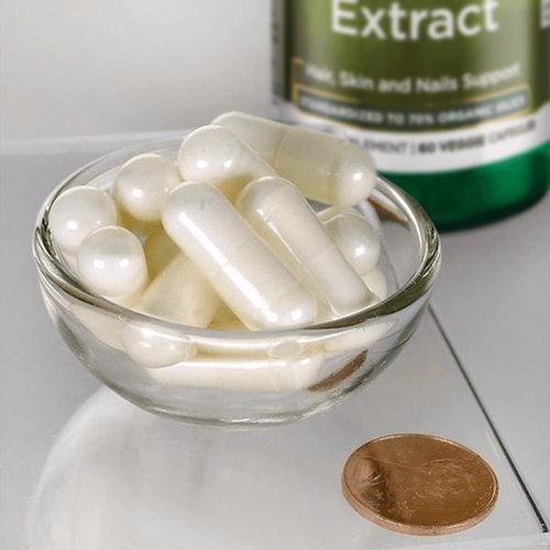 Swanson Bamboo Extract - Natural Hair, Skin and Nails Supplement - 70% Silica Content Supporting Collagen Formation & Bone Growth - (60 Veggie Capsules, 300mg Each) 2 Pack