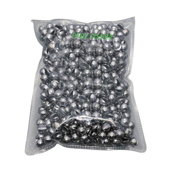 FREE FISHER Removable Split-Shot,500Pcs 1.0g Lead Sinking Split Shots Fishing Sinkers,Fishing Weights Sinkers