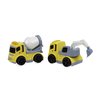 6 PCS Friction Power City Builder Construction Cars for Kids Boys Girls with Police Car, Ambulance, Fire Truck, Concrete Mixer Truck, Crane, Excavator