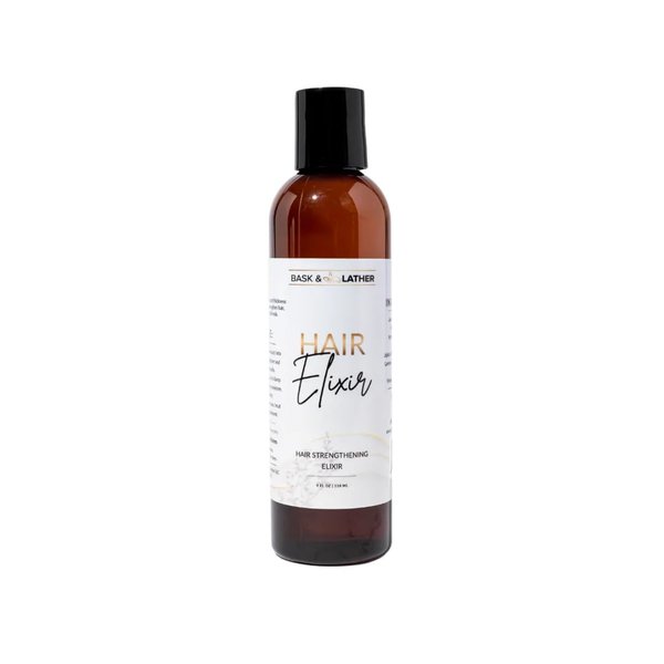 Bask & Lather Elixir Hair Oil - Jamaican Black Castor Oil - Detangle Your Strands & Frizz