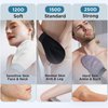 LOTTA Exfoliating Glove 3 Pcs Exfoliator Mitt Body Scrub 120D 150D 250D Shower Body Scrub Mitts Deep Skin for Cleanse Dead or Dry Skin 100% Viscose Fiber Suitable for Men and Women Black Gray White