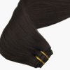 GOO GOO Clip in Hair Extensions Real Human Hair, 24inch 120g 7Pcs, 2 Dark Brown, Remy Human Hair Extensions Clip ins for Women, Natural Human Hair