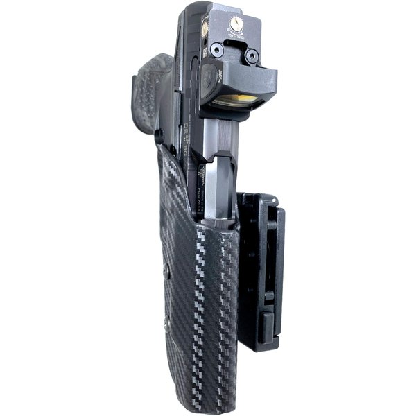 Black Scorpion Outdoor Gear OWB Kydex Pro IDPA Competition Holster fits Walther PPQ Q5 Match (Polymer Frame), PPQ M2 5'' (Carbon Fiber)