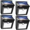 BAXIA TECHNOLOGY Solar Outdoor Lights Wireless Security Motion Sensor Outdoor Lights Solar Lights Outdoor Waterproof for Front Door,Backyard,Steps,Garage,Garden (400LM,4 Packs)