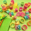 Puideon 48Pcs Mini Rainbow Colil Spring Party Favors,Fun Kids Goodie Bag Stuffers for Birthday,Treasure Box Toys for Classroom,Carnival Prizes,Small Bulk Fidget Bulk Toys for Kids