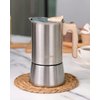 Sivaphe Stainless Steel Stovetop Espresso Coffee Maker 4 cups | Induction Support 10OZ Espresso Pot | Mocha Pot 200ml with Instructions(1 Cup=50ml)