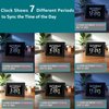 Véfaîî 2025 New, Digital Clock with Day Date 1280 * 800P HD, 19 Alarms Custom Reminders, 10 Levels Auto Dimmer Dementia Clock, 8 Display Colors, Auto DST, Remote & Buttons Control Easy for Elderly
