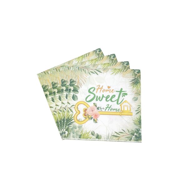 40 Pcs Home Sweet Home Paper Napkins Housewarming Party Decorations New House/Welcome Back/Family Home Theme Party Supplies Cocktail Beverage towel Disposable Napkins 2 Ply(6.5 In)