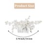 Wedding Flower Bridal Hair Comb Rhinestone Hair Pieces for Brides Pearl Bridal Hair Pins Flower Girl Headpiece Wedding Flower Hair Accessories for Brides YISSION