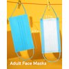 FriCARE 100Pcs Colorful 4 Ply Disposable Masks, Individually Wrapped Face Mask for Adults Women Men, Bright 10 Colors