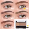 Kaely 2 Color Eye Brow Powder Makeup Kit,Eyebrow Contour Palette for Beginners,Brow Stamp Stencils Kit,Eyebrows Waterproof Gel with Brush,maquillaje para cejas,02 Natural Brown+Brown
