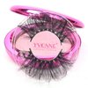 YVONNE 3D Mink Lashes 25mm Luxurious Long Fluffy Eyelash Handmade Natural False Eyelashes (5D-06)