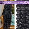 Deep Wave Bulk Human Braiding hair For Boho Braids knotless Micro Curly Wet And Wavy Bundles No Weft 12A Brazilian Remy Human Hair Extensions For Black Women (Deep Bulk - #1B, 20Inch/100G)