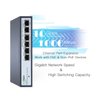 FASTCABLING PoE Passthrough Switch 4 Port, VLAN, QoS, Expand Network Port with Existed Cat5e/Cat6 Cable, Managed 60W PoE Powered Switch, IEEE802.3at/bt