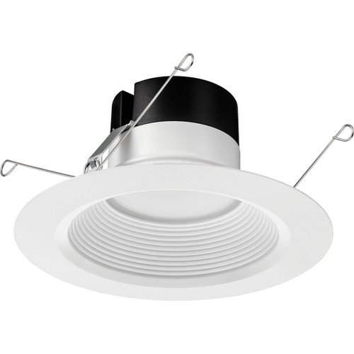 Juno 65BEMW SWW5 90CRI M6 Baffle Round 120 Volts LED Downlight, 2700K/3000K/35000K/4000K/5000K-10 Volt Dimming Recessed Lighting, White
