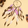 GENBREE Boho Feather Headbands Gypsy Headpiece Bohemian Hippie Headband Indian Hair Band Long Feather Hair Accessories for Women and Girls