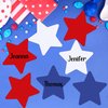 Wonmon 30PCS Large 4th of July Star Cutouts for Classroom Decoration, Red Blue White Star Paper Cut-Outs for Patriotic Independence Day July 4th Classroom Bulletin Board Party Decor, 8 in