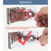 I-EASYDWW, Keyed Hasp Locks, 4 Inch, 2 Pack, Twist Knob Keyed Locking Hasp, Cabinet Locks, Cabinet Locks with Keys, for Drawer, Cabinets and More, Zinc Alloy with Iron Chrome Plating, Silver