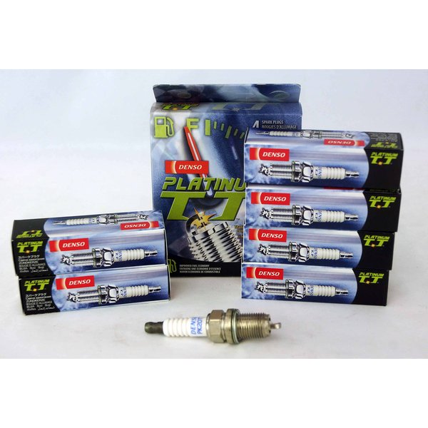6 PCSNEW -- DENSO #4504 PLATINUM T T Spark Plugs -- PK20TT