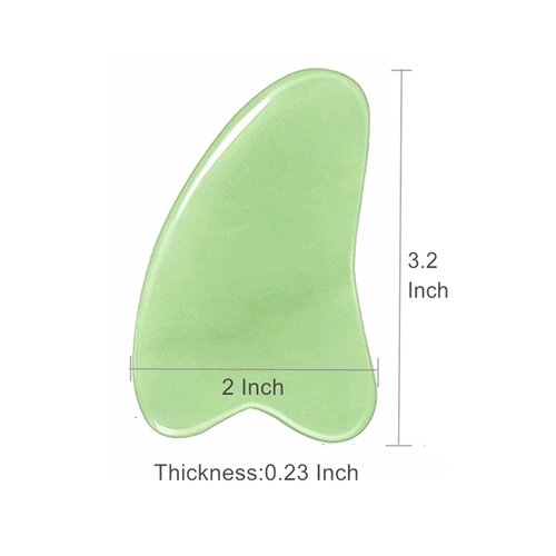 Altatac Gua Sha Facial Tools Guasha Heart Natural Jade Stone Massage Scraper for Face Body Spa, Face Lift Tighten Decreases Puffiness