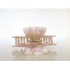Mauve lavender and white marbled hair claw clip