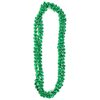 Skeleteen Green Shamrock Beads Necklaces - St Patricks Day Irish Clover Bead Necklace Party Favors Pack - 1 Dozen