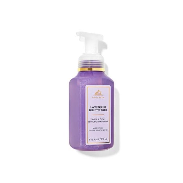 Lavendar Driftwood Gentle & Clean Foaming Hand Soap by Bath Body Works, 8.75 fl oz / 259 mL each, Full Size, Pack of 1
