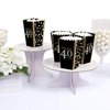 Adult 40th Birthday - Gold - Birthday Party Favor Popcorn Treat Boxes - Set of 12