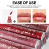 DLZZRS Hyaluronic Acid Lip Balm Gloss Moisturizing Hydrating Lip Gloss Mirror Lip Glaze High Pigmented Non-Sticky Red Lip Gloss Lasting Tint Plumping Lip Gloss Shiny Vegan Tinted Lip Gloss Makeup(08#