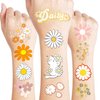 Daisy Temporary Tattoos for Kids Daisy Boho Birthday Party Decorations Favors Party Super Cute 96PCS Tattoos Stickers Supplies Kids Girls Boys Gifts Classroom School Prizes Themed Christmas
