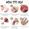 DANMANR Cute Fake Nails Short Press on Almond Nails Pink Full Cover Bow Acrylic Valentine's Day Fake Nails for Women and Girls 24PCS