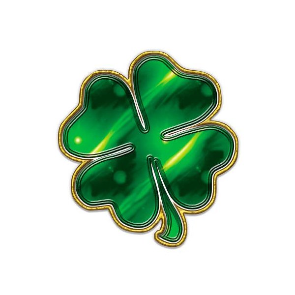 Four Leaf Clover - 8" Vinyl Sticker - for Car Laptop I-Pad - Waterproof Decal