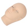 ZJchao Lash Mannequin Head, 3 Layers Makeup Mannequin Head Soft Silicone High Simulation Salon Training Mannequin Head Makeup Practice Head Practice Flat Head for Salon Massage Training