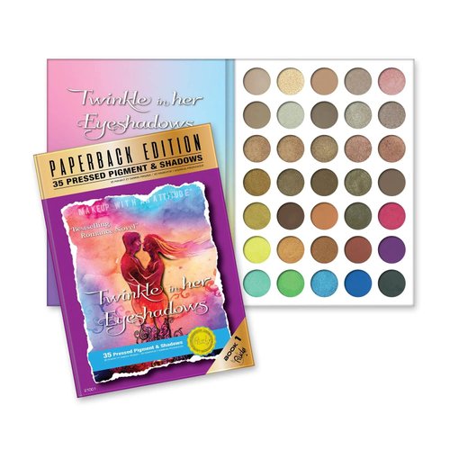 RUDE Twinkle In Her Eyeshadows Vegan Eyeshadow Palette - Paperback Edition