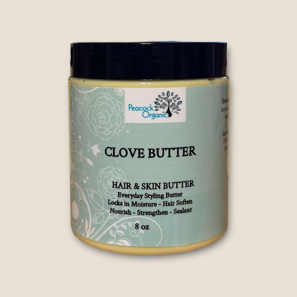 Cloves Butter for Hair & Skin - Minimizing Dandruff, Soothe Scalp, Moisture Retention & Luxurious Shine for Silky Smooth Hair - Skin Moisturizer - 8oz