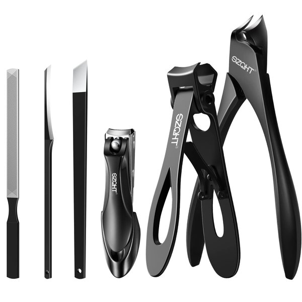 SZQHT Podiatrist Toenail Clippers Set, Professional Toe Nail Clippers for Thick & Ingrown Nails Cutter for Men,Women,Fingernails Clippers,Manicure Set Pedicure Kit for Elder