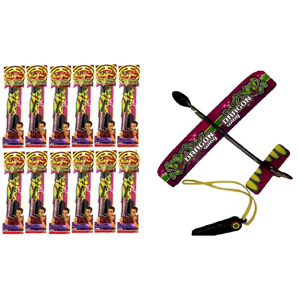 Glider Flying Slingshot Plane Toy (Pack of 12) Pinata filler Party Favors Play Foam Airplanes Prize Gifts Toys for Kids and Adults Sling Flying Toy I 2340-12p