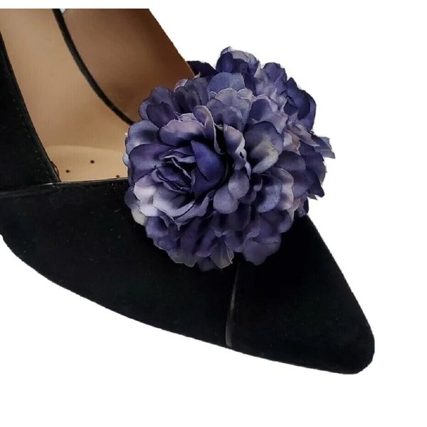 Blue Clip for Shoes (2 pieces), Flower Clip, Shoe Clips, Prom Shoe Accessories