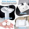 6 Pcs Rubber Sink Overflow Plug Caps Covers, Sinks Overflow Drain Cover Bathroom Kitchen Sink Hole Cover Reusable Round Spillover Caps Drain Insert Plug for Basin Decoration