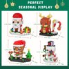 Christmas Building Blocks Sets, 4in1 Building Brickheadz Kit, Santa/Reindeer/Snowman/Gingerbread Man Blocks Bricks Set Christmas Decorations and Gifts for Kids, Boys, Girls, Adult 853PCS (2023 New)