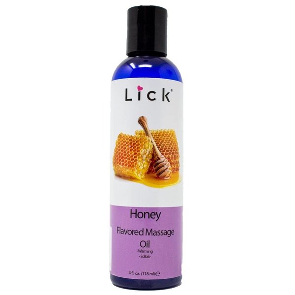 Honey Flavored Massage Oil for Couples – Edible Massaging Lotion with Vitamin E and Sweet Almond and Coconut Oil is Non Sticky and Gentle on Skin – Natural, Relaxing and Vegan Friendly (4 oz)