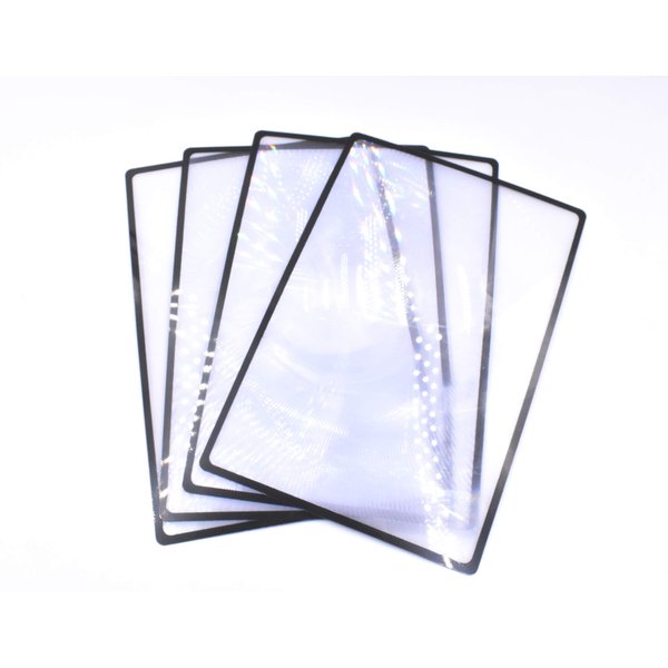 4 Pack of 3X Magniifying Full Page Magnifier Fresnel Lenses Ideal for Reading Small Prints